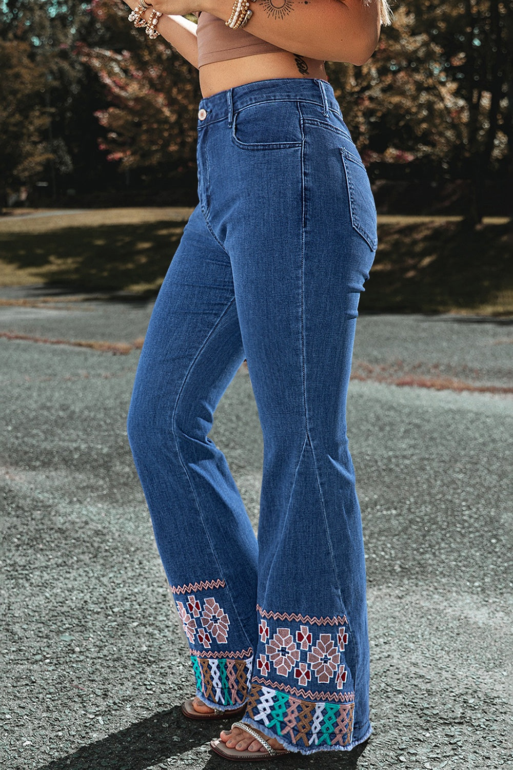 Embroidered Bootcut Jeans - Charming Charlie