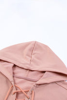 Lace Up Long Sleeve Hoodie - Charming Charlie