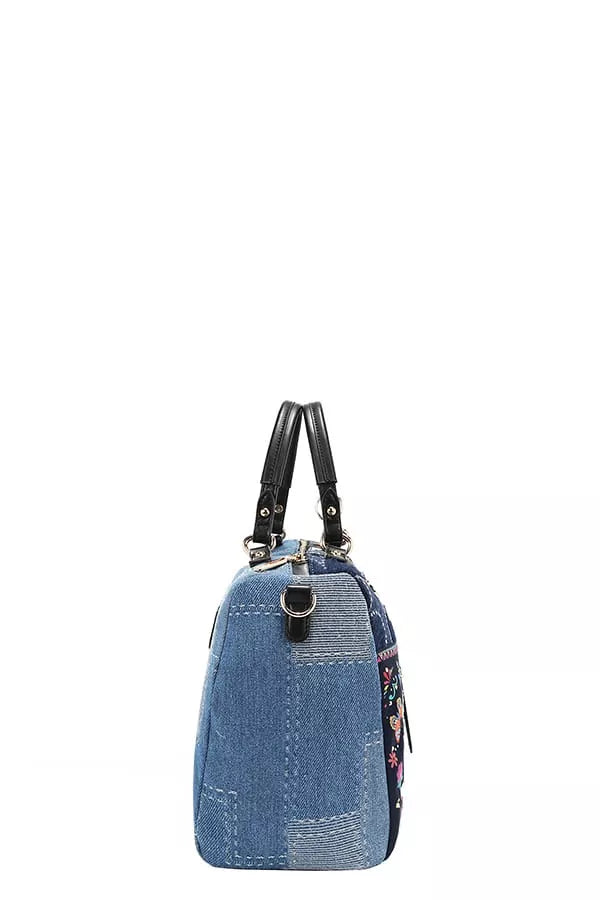 Nicole Lee USA Bosque De Amor Denim Boston Bag – Charming Charlie