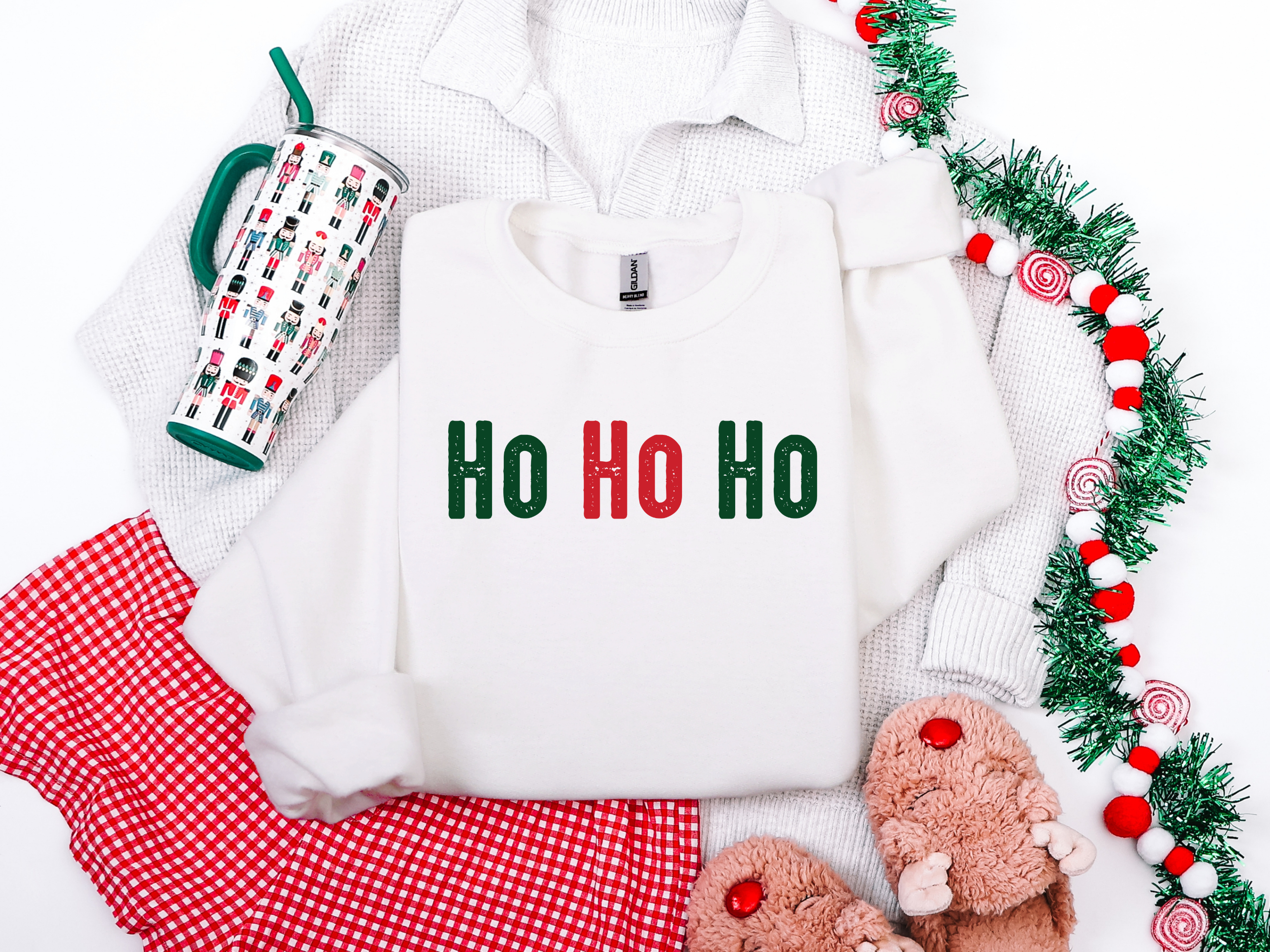 Ho Ho Ho Green & Red Graphic Tee and Sweatshirt - Charming Charlie