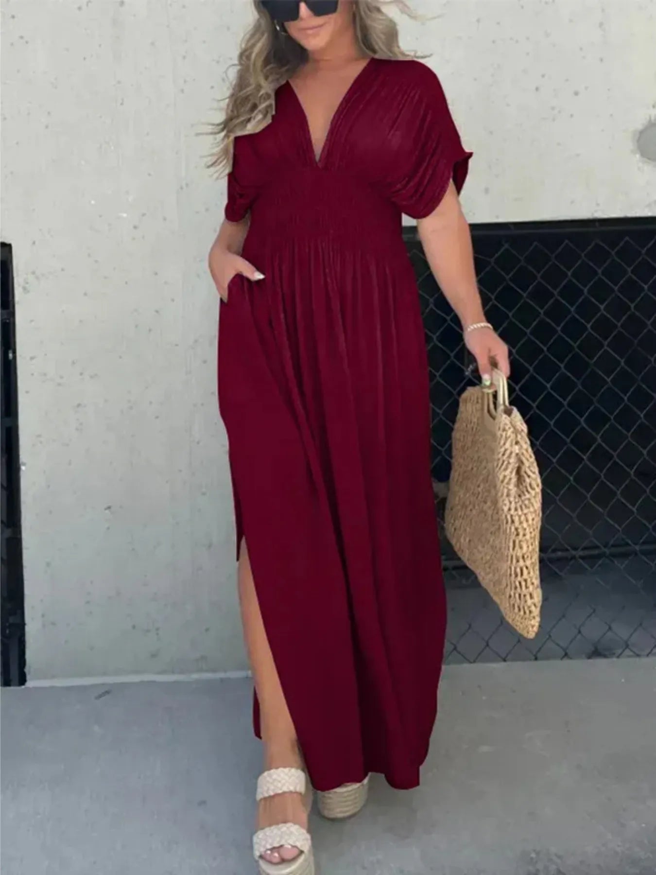 plus size burgundy maxi dress PinkBlush Burgundy Lace Mesh Overlay Plus Maxi Dress