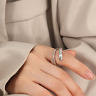 Titanium Steel Layered Wrap Ring - Charming Charlie