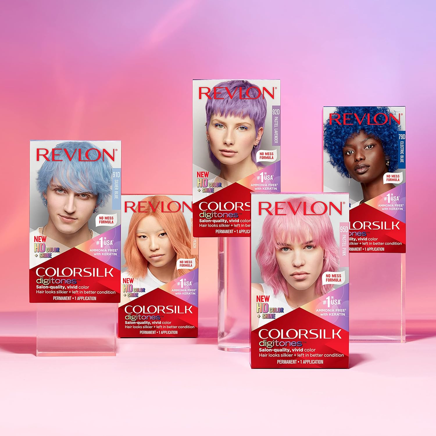 Revlon ColorSilk Digitones Permanent Hair Color with Keratin, 94D