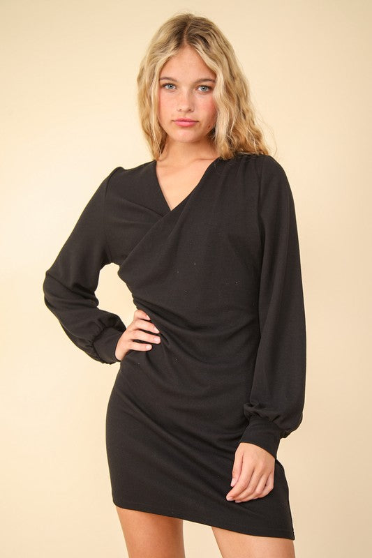 VERY J Ruched Detail Bodycon Mini Dress - Charming Charlie
