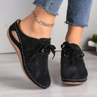 Lace-Up Round Toe Wedge Sandals - Charming Charlie