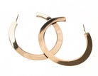 Gold Metal Flat Circle Hoop - Charming Charlie