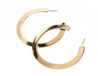 Gold Metal Flat Circle Hoop - Charming Charlie