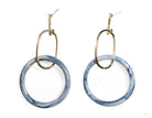 Double Circle Interlocking Hoop With Metal And Resin - Charming Charlie