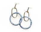 Double Circle Interlocking Hoop With Metal And Resin - Charming Charlie