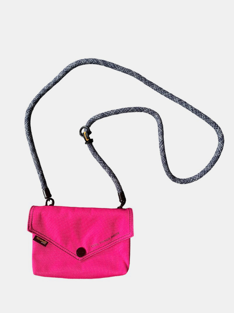 Himawari Solid Color Envelope Shape Crossbody Bag with Removable Strap - Charming Charlie