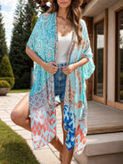 Printed Open Front Cover-Up - Charming Charlie