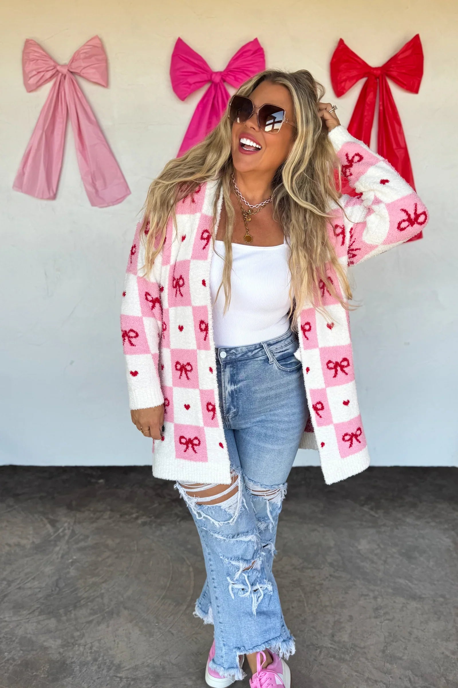 PREORDER: Valentines Cloud Cardigan - Charming Charlie