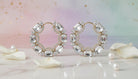Royale Crystal Hoops Earrings - Charming Charlie