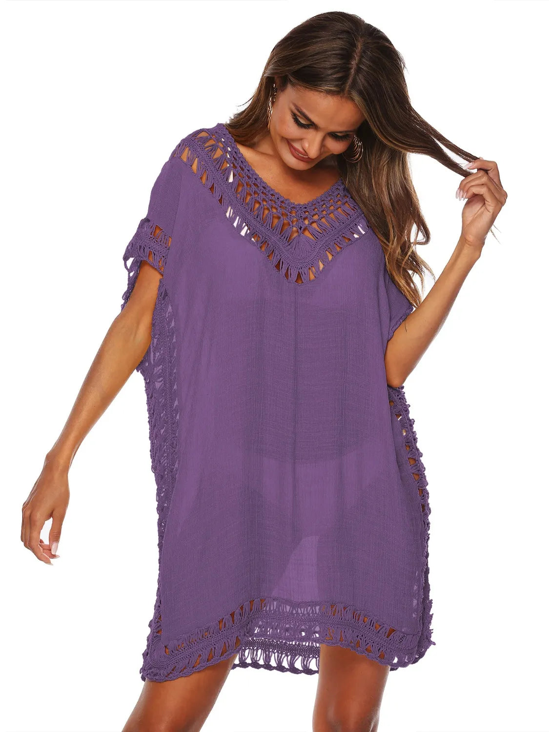 purple beach cover up dress Coverup for Women | Purple Swim Coverup for Women main image 1