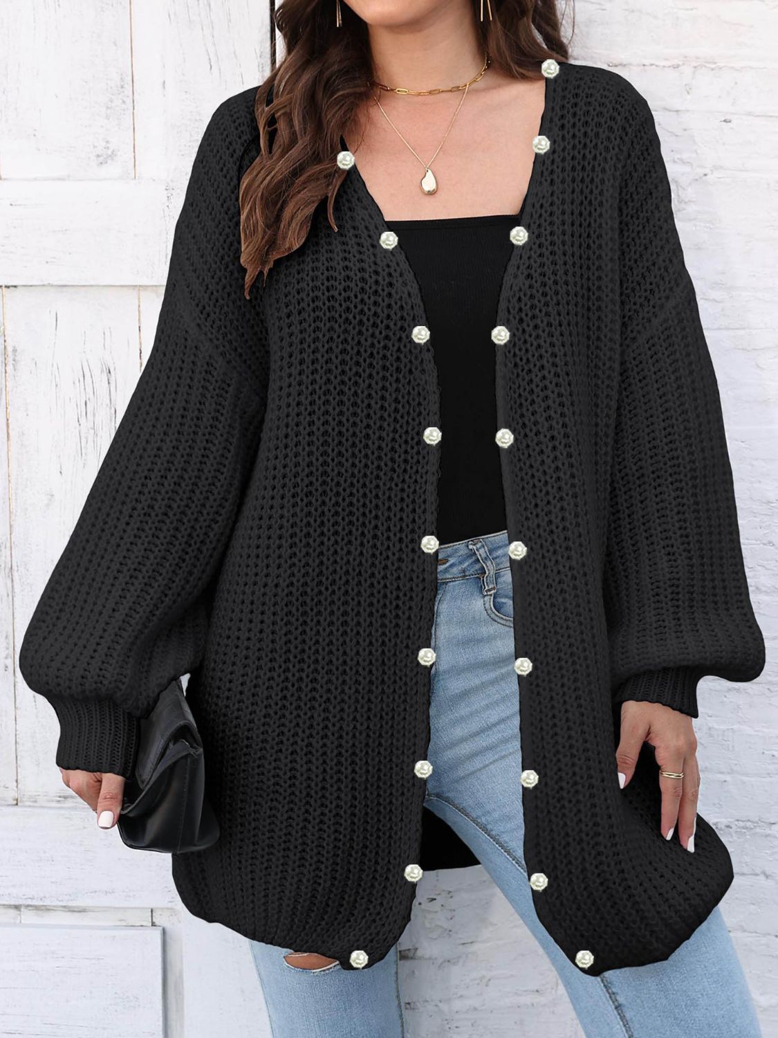 Open Front Long Sleeve Cardigan - Charming Charlie