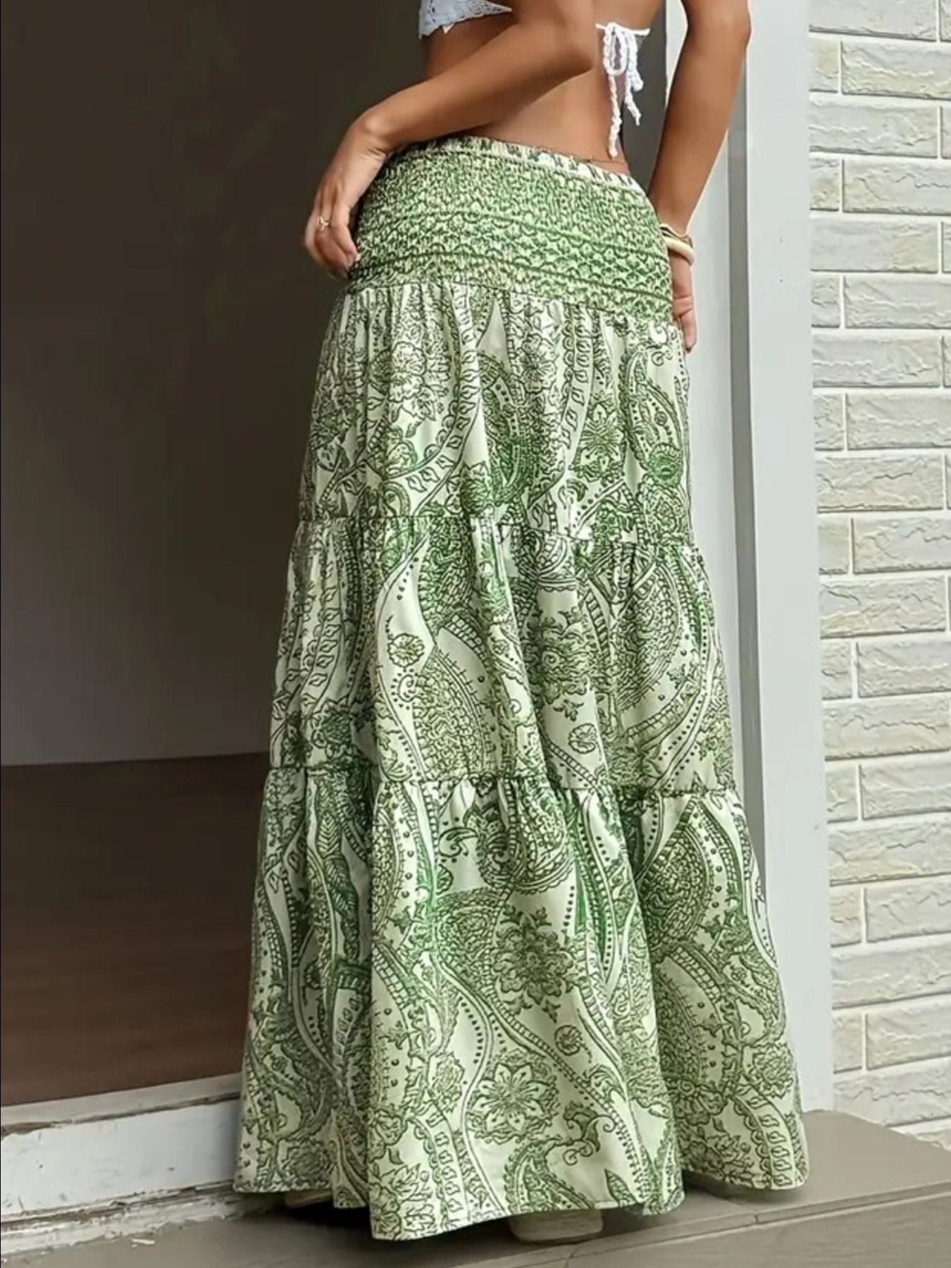 Paisley Print Maxi Skirt – Charming Charlie