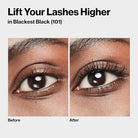 Revlon So Fierce Eyes Wide Open Mascara with Push-up Brush, For Volumizing & High Lifting Eyelashes, Smudge-proof, Flake Resistant, 101 Blackest Black, 0.24 fl oz - Charming Charlie