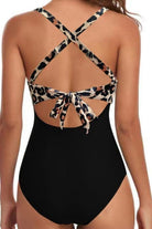 Tied Crisscross Cutout One-Piece Swimwear - Charming Charlie