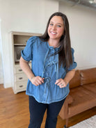 PREORDER: Sweet Escape Peplum Top - Charming Charlie