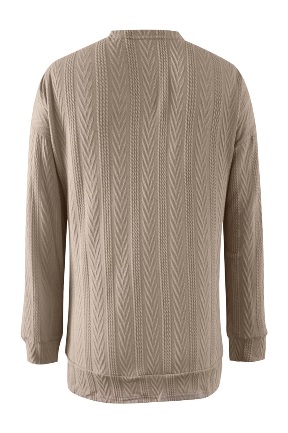 Contrast Open Front Long Sleeve Cardigan