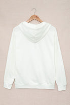 Lace Up Long Sleeve Hoodie - Charming Charlie