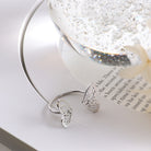Titanium Steel Butterfly Open Ring - Charming Charlie