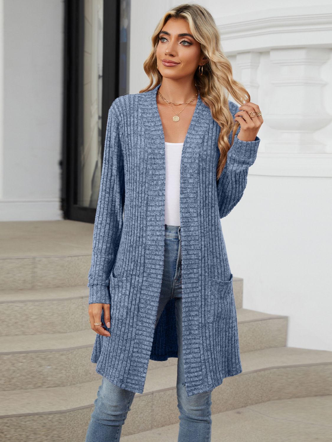 Open Front Long Sleeve Cardigan - Charming Charlie
