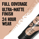 Revlon ColorStay Full Cover Longwear Matte Foundation, Heat & Sweat Resistant Lightweight Face Makeup - Charming Charlie