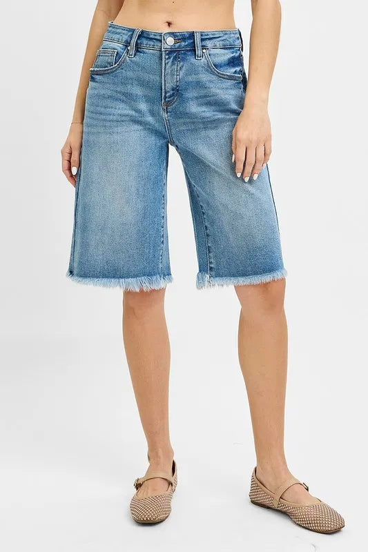 RISEN Tummy Control Mid Rise Fit Bermuda – Charming Charlie
