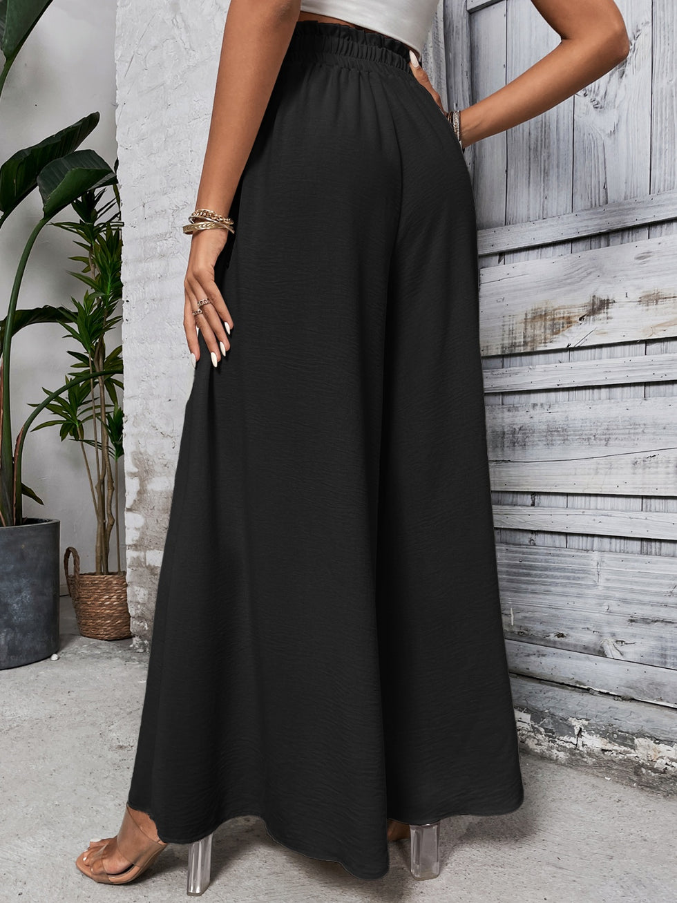 Tied Wide Leg Pants main image 1