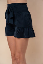 White Birch Full Size High Waisted Smocked Shorts - Charming Charlie
