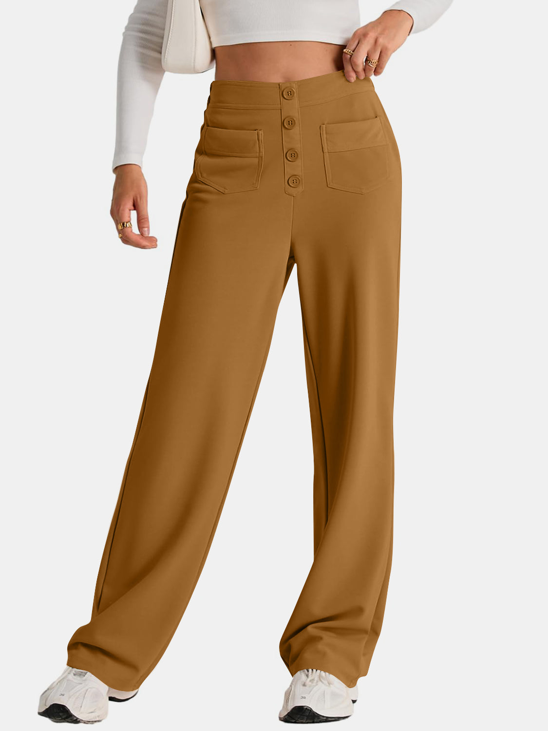 High Waist Wide Leg Pants - Charming Charlie