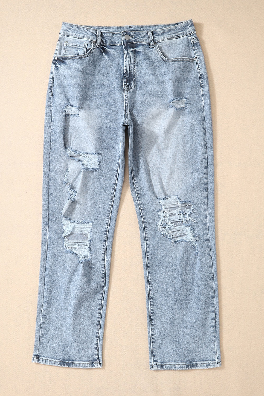 Distressed High Waist Jeans - Charming Charlie