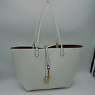 Women’s Pebbled Faux Leather Reversible 2 in 1 Tote Shoulder Handbag Crossbody Bag - Tote Bag