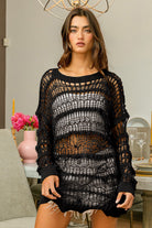 BiBi Long Sleeve Knit Cover Up - Charming Charlie