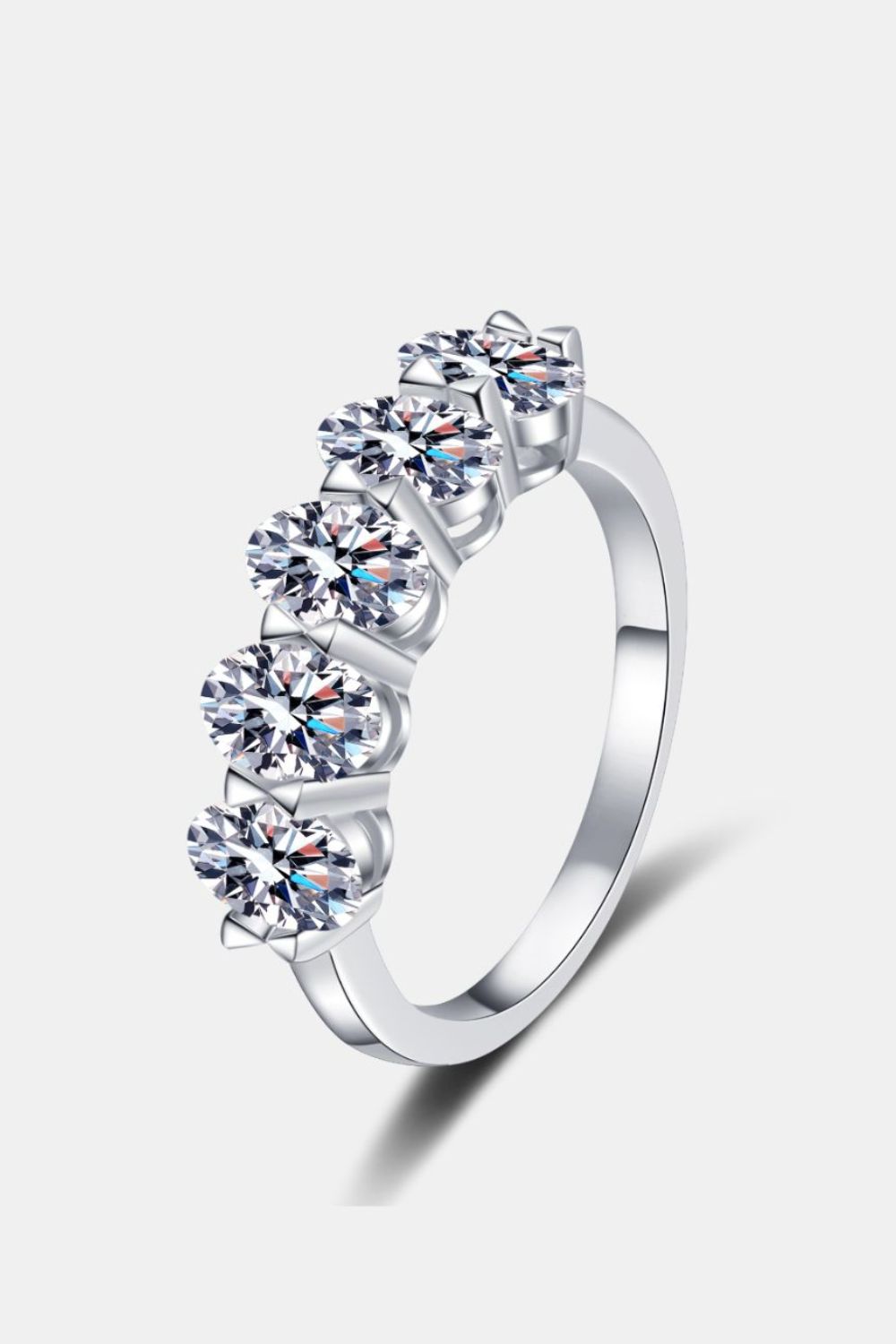 2.5 Carat Moissanite 925 Sterling Silver Ring - Charming Charlie