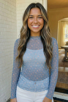 Oh My Darling Floral Mesh Top - Charming Charlie