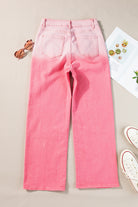 Rhinestone Gradient Straight Jeans - Charming Charlie