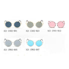 HOLLAND | A21 - Designer Pearl-Studded Cut-Out Cat Eye Princess Sunglasses - Cramilo Eyewear - Stylish Trendy Affordable Sunglasses Clear Glasses Eye Wear Fashion