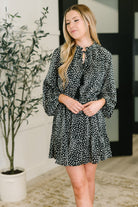 A Cheeky Little Time Tiered Dress in Black - Charming Charlie