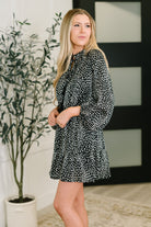 A Cheeky Little Time Tiered Dress in Black - Charming Charlie