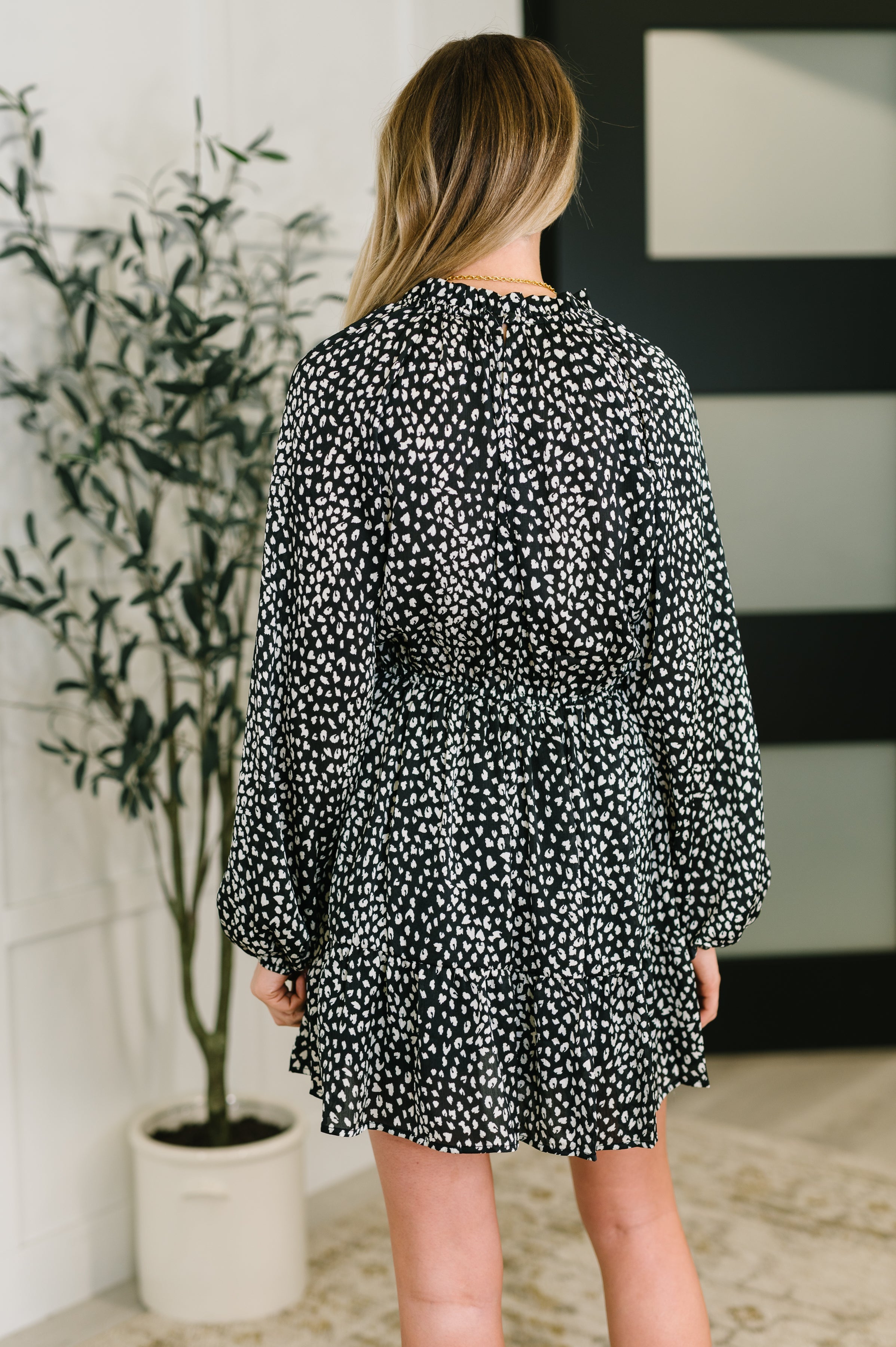 A Cheeky Little Time Tiered Dress in Black - Charming Charlie