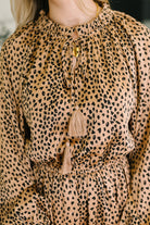 A Cheeky Little Time Tiered Dress in Pecan Brown - Charming Charlie