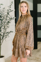A Cheeky Little Time Tiered Dress in Pecan Brown - Charming Charlie