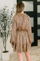 A Cheeky Little Time Tiered Dress in Pecan Brown - Charming Charlie