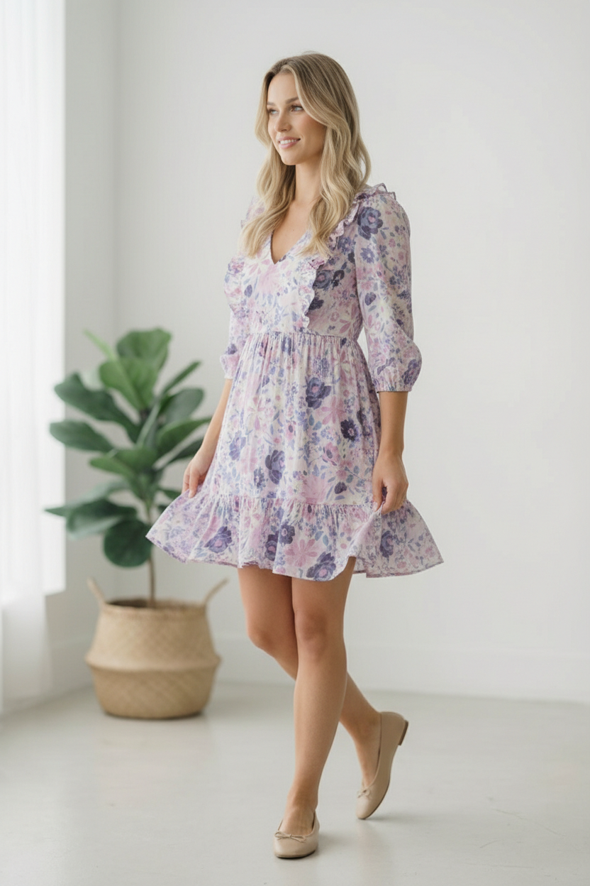 The Sweet Serenade Floral Dress - Charming Charlie
