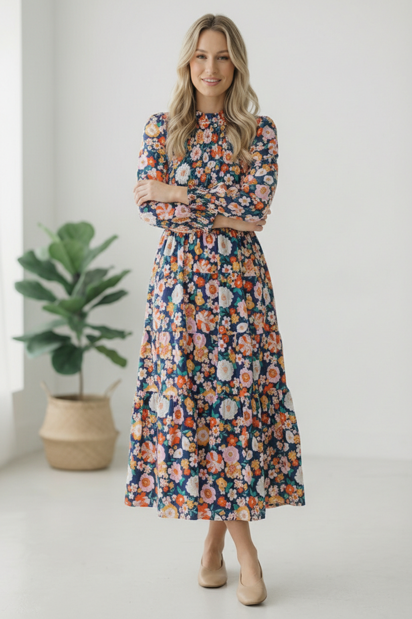 The Perfect Bouquet Tiered Dress - Charming Charlie