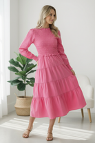 On a Sugar Rush Smocked Midi Dress - Charming Charlie