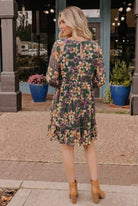 Forest Blooms Long Sleeve Mini Dress - Charming Charlie