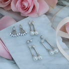 Elegant Pearl & Crystal Drop Earrings Collection - Charming Charlie